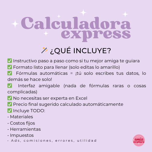 Calculadora de Precios y Cotizadora Mágica Express para Emprendedores