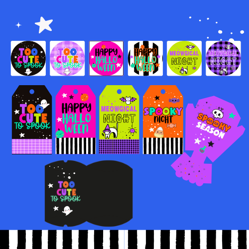 🎃 Kit Halloween + Día de Muertos | Veladoras mágicas + plantillas