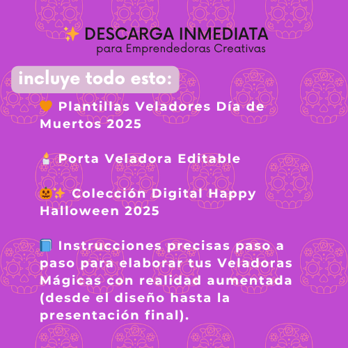 🕯️ Veladoras Mágicas – Todas las Plantillas + Instrucciones Paso a Paso