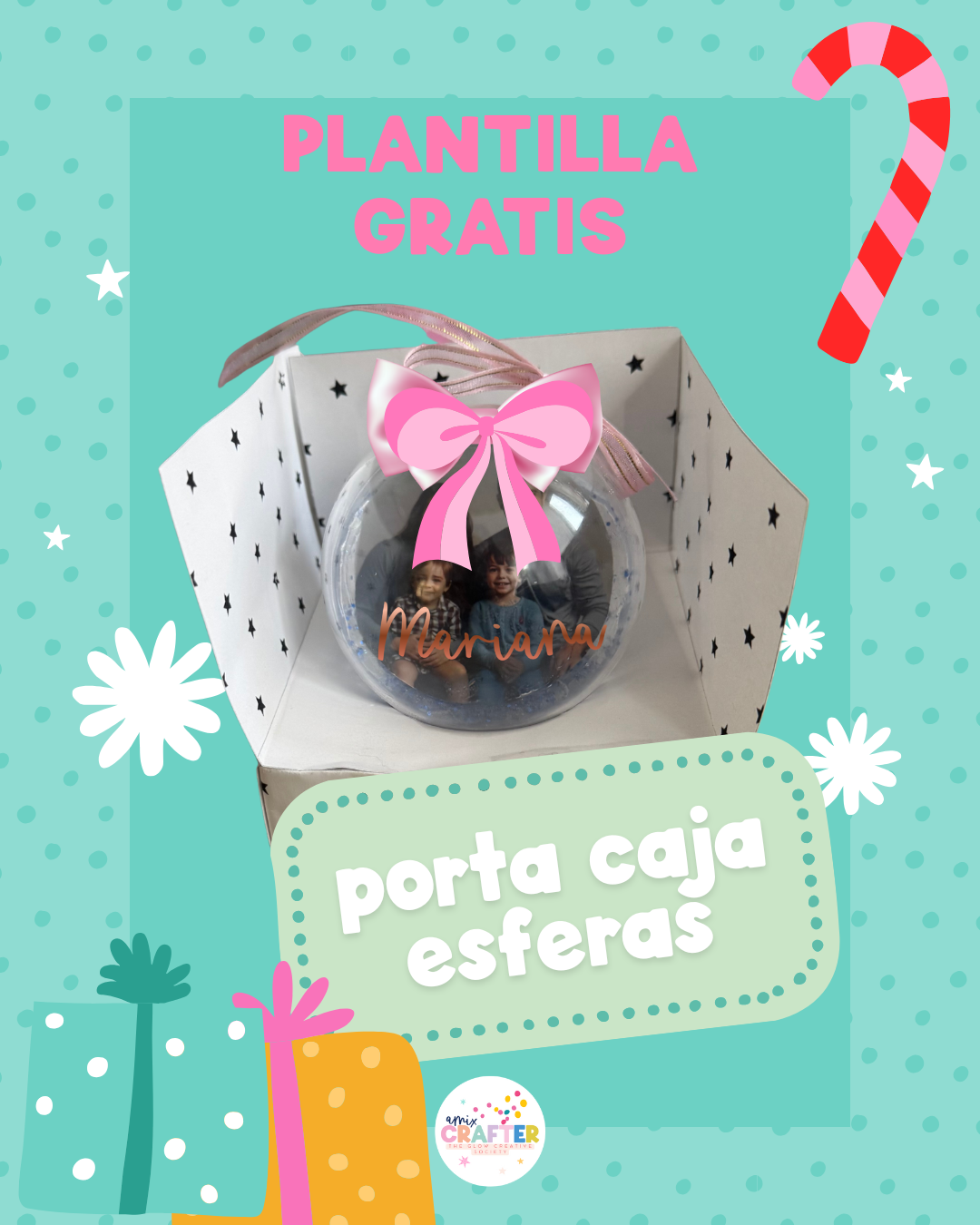✨ Plantilla GRATIS de Caja Porta Esferas Personalizadas ✨