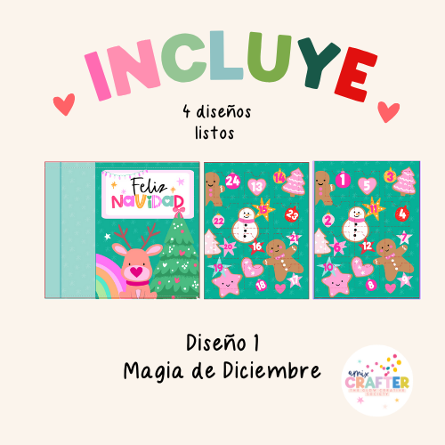 ✨ Calendario de Adviento – 24 Regalos Mágicos (Plantilla Editable en Canva) ✨