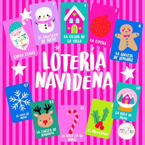 🎄 JUEGO LOTERÍA NAVIDEÑA – KIT COMPLETO PARA IMPRIMIR, ARMAR Y VENDER 🎄