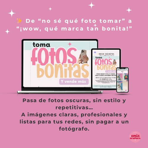 Guía: Fotos Bonitas para Emprendedoras Creativas — eBook + Checklist & Bonuses