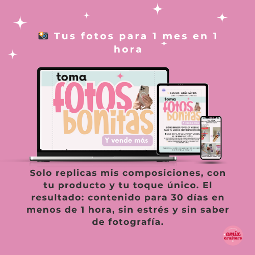 Guía: Fotos Bonitas para Emprendedoras Creativas — eBook + Checklist & Bonuses
