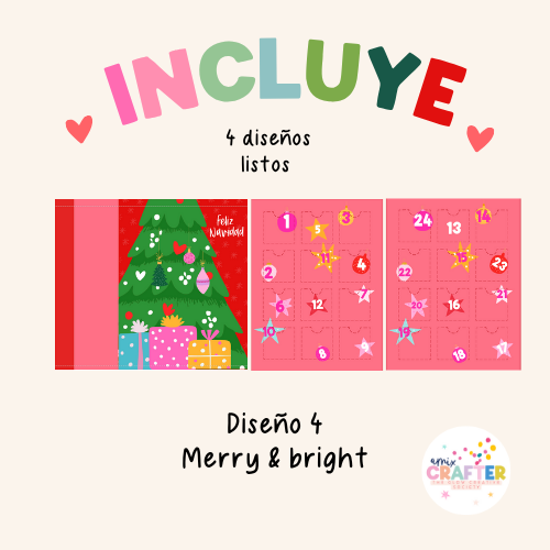 ✨ Calendario de Adviento – 24 Regalos Mágicos (Plantilla Editable en Canva) ✨