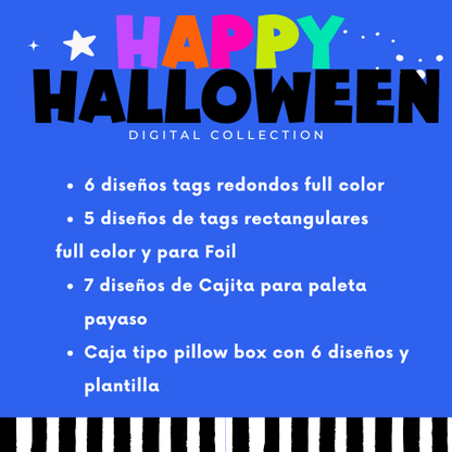 🎃 Kit Halloween + Día de Muertos | Veladoras mágicas + plantillas