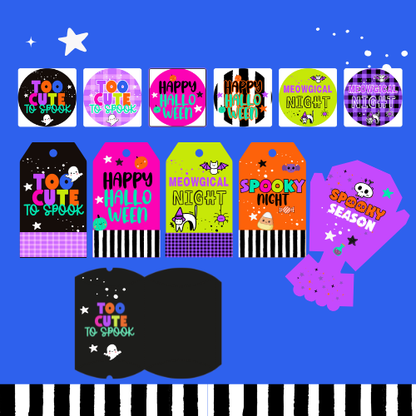🎃 Kit Halloween + Día de Muertos | Veladoras mágicas + plantillas