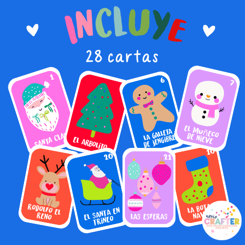 🎄 JUEGO LOTERÍA NAVIDEÑA – KIT COMPLETO PARA IMPRIMIR, ARMAR Y VENDER 🎄