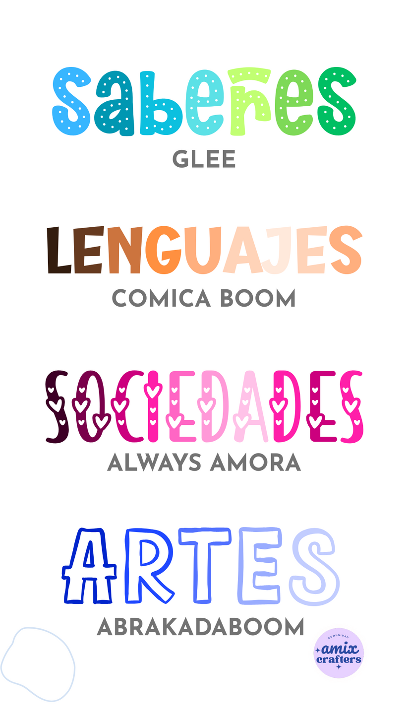 🎁 ¡Descarga Gratis! Letras Bonitas Tendencia para Proyectos Escolares ...