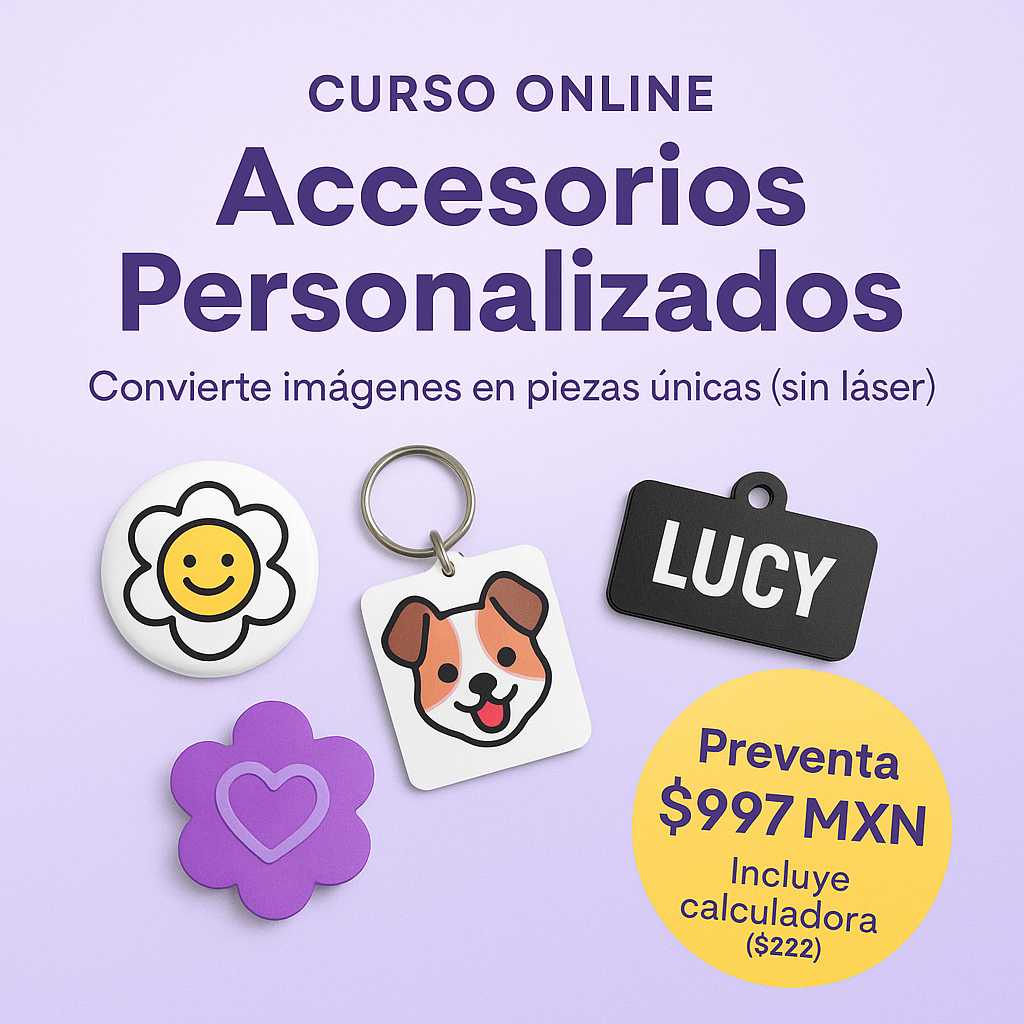 CURSO DE CREACIÓN DE ACCESORIOS PERSONALIZADOS DESDE CERO – EMPRENDE TU NEGOCIO CREATIVO