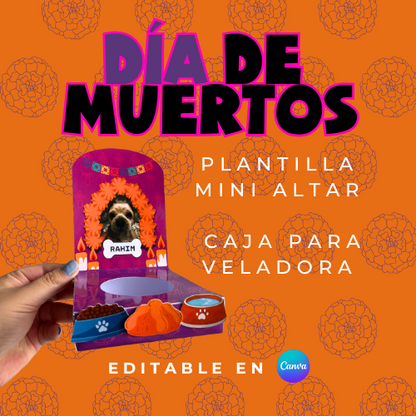 🎃 Kit Halloween + Día de Muertos | Veladoras mágicas + plantillas