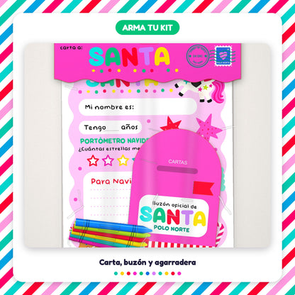 Carta a Santa Gratis | Carta, Buzón Polo Norte y Agarradera para Imprimir (PDF)