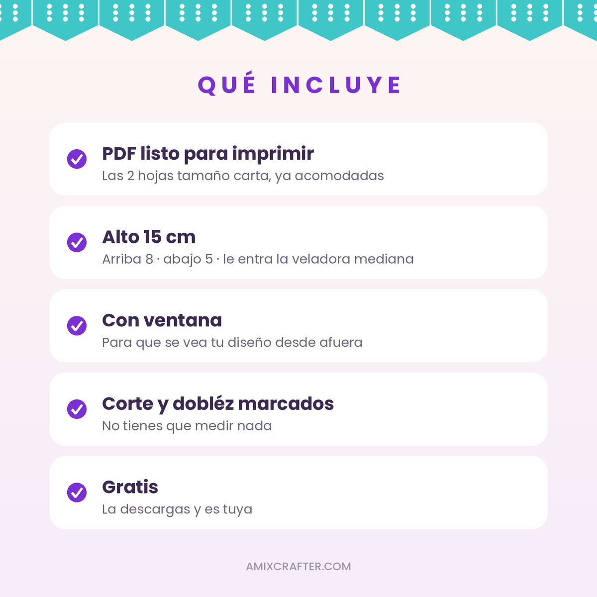 Plantilla para Veladora Gratis | Caja Día de Muertos para Imprimir en 2 Hojas Carta