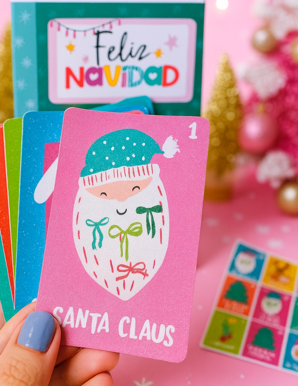 🎄 JUEGO LOTERÍA NAVIDEÑA – KIT COMPLETO PARA IMPRIMIR, ARMAR Y VENDER 🎄