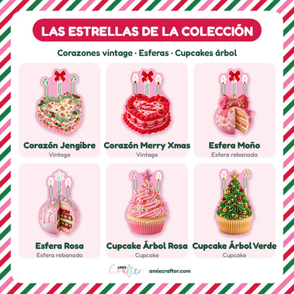 Money Cake Navidad Jolly Bling | 23 Pasteles Porta Billetes Navideños para Imprimir y Cortar · PNG + SVG + PDF