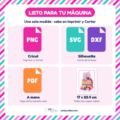 Money Cake Colección Joyas | 14 Pasteles Porta Billetes para Imprimir y Cortar · PNG + SVG + PDF